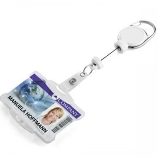 Durable Etui na kartę 54x87mm z mechanizmem ściągającym JOJO EXTRA STRONG białe 1szt. /868902/ DU265-10 - Identyfikatory - miniaturka - grafika 2