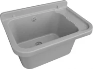 Zlewy i komory gospodarcze - Hydroland Zlewozmywak 1-komorowy gospodarczy 50 x 34cm szary ZLEW.50.SZ - miniaturka - grafika 1