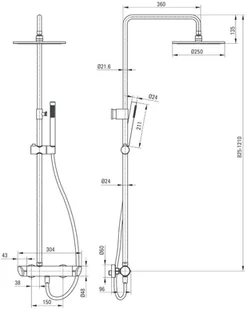 Deante Zestaw natryskowy Arnika NAC D1QK Tytan - Zestawy prysznicowe - miniaturka - grafika 7