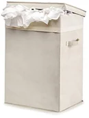 Kosze na bieliznę - Linea Pi Easy Box 0371 °F kosz na pranie wykonana z tworzywa sztucznego, 30 x 40 cm, wysokość 58 cm, ekri 0371F - miniaturka - grafika 1