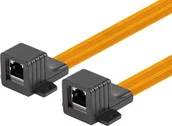 Wtyczki i adaptery - LANBERG ADAPTER ZŁĄCZKA SIECIOWA PRZELOTKA OKIENNA RJ45 KAT.5E 17CM ADS-RJ45-RJ45-245 - miniaturka - grafika 1