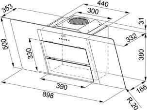 Franke FFU 905 BK XS - Okapy kuchenne - miniaturka - grafika 2
