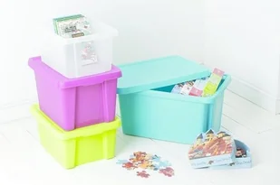 Curver POJEMNIK ESSENTIALS 16L Z PRZYKRYWKĄ FIOLETOWY (225368) - Pojemniki kuchenne - miniaturka - grafika 5