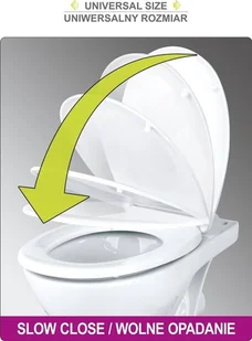 FALA DESKA WC 2W1 PP-D WOLNOOPADAJĄCA - Deski sedesowe - miniaturka - grafika 7