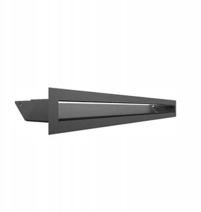 Kratki.pl Kratka wentylacyjna luft 60x600 mm - kolor grafit LUFT/6/60/G - Akcesoria kominkowe - miniaturka - grafika 3