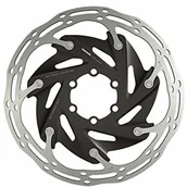 Hamulce rowerowe - Sram Centerline XR Rotor tarcza hamulcowa dwuczęściowa zaokrąglony profil 6 otworów czarno-srebrna 2019 tarcze hamulcowe, czarny, 140mm - miniaturka - grafika 1