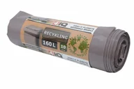 Worki na śmieci - 4IQgroup 4IQ Worki do recyclingu brązowe 160 L 10 szt - miniaturka - grafika 1