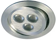 Pozostałe oświetlenie - Gumarcris gumarcris 1905re 3 W LED Spot lampa do wbudowania okrągły aluminium i dźwignie wahadłowe, kolor aluminium 1905RE - miniaturka - grafika 1