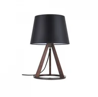 Lampy stojące - Spotlight Premium Collection Lampa stołowa Konan 6515976 SPOTLight Premium Collection czarna oprawa z drewna bukowego 6515976 - miniaturka - grafika 1