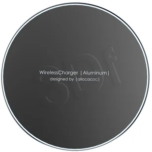 Charging Pad Powercube Wireless Charger Aluminum Czarna - Ładowarki do telefonów - miniaturka - grafika 3