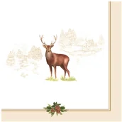 Folia, papier śniadaniowy, serwetki - Nuova R2S R2S Serwetki deserowe 20 szt R2S Deer 414 DEER - miniaturka - grafika 1