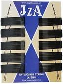 Pozostałe akcesoria fryzjerskie - Iza 105/100 wsuwki z kulkami na końcach czarne 100 sztuk 50mm 105/100 - miniaturka - grafika 1