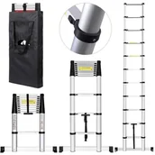 Drabiny - 996 99674988 Drabina aluminiowa teleskopowa przystawna + torba wysokość robocza 4,5m) 74988-uniw - miniaturka - grafika 1