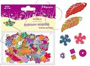 Titanum Cekiny tęczowe 14g - Dekoratorstwo - miniaturka - grafika 2