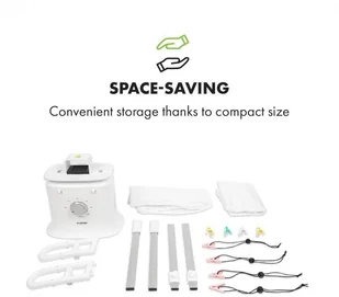 Klarstein Klarstein ShirtButler Deluxe, urządzenie do automatycznego suszenia i prasowania, 1250 W CDR1-Shirtbutler Del - Parownice do ubrań - miniaturka - grafika 5