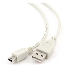 Gembird KABEL USB MINI AM-BM5P 2.0 1.8M (CANON) WHITE (AKGEM001500) - Kable USB - miniaturka - grafika 3