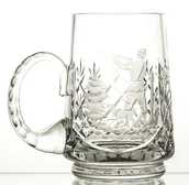 Kryształy - Crystaljulia Kufel grawerowany do piwa kryształowy myśliwy 05903) 05903 - miniaturka - grafika 1