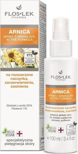 Flos-Lek Pharma Arnica Spray na rozszerzone naczynka,zaczerwienienia i zasinienia 100ml - Toniki i hydrolaty do twarzy Flos-Lek Pharma Arnica Spray na rozszerzone naczynka,zaczerwienienia i zasinienia 100ml - Toniki i hydrolaty do twarzy - miniaturka - grafika 3