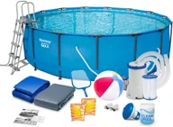 Baseny ogrodowe - Bestway Basen stelażowy 457x122 cm, 17w1, 56438 - miniaturka - grafika 1