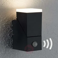 Lampy ogrodowe - Lampenwelt com Kinkiet zewnętrzny LED Sally, 1-punktowy, czujnik - miniaturka - grafika 1