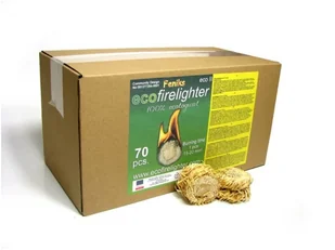 Feniks Ecofirelighters Feniks Podpałka 70 szt do rozpalania Kominka Kotła Pieca Grilla - Węgiel do grilla - miniaturka - grafika 3