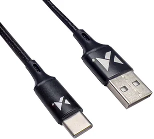 Wozinsky kabel USB - USB Typ C 2,4A 1m czarny (WUC-C1B) - Kable USB - miniaturka - grafika 3