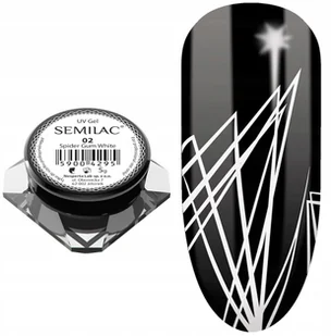 Semilac żel do zdobień SPIDER GUM biały - 02 WHITE 59004295 - Żele do paznokci - miniaturka - grafika 2