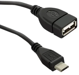Qoltec Kabel USB 2.0 A żeński / micro USB Męski 0,2m 50404 - Kable USB - miniaturka - grafika 2