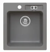 Zlewozmywaki - Axis Zlewozmywak granitowy MALIBU 20 moonlight grey - miniaturka - grafika 1