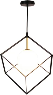 Candellux Lampa Wisząca Weert 1 Czarny Złoty 120X20X20 50101046 - Lampy sufitowe - miniaturka - grafika 2