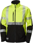 Odzież robocza - Helly Hansen Workwear Męska kurtka robocza softshell ICU (elastyczna) czarno-żółta, rozmiar L HH-74272_369-L - miniaturka - grafika 1