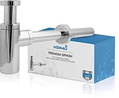 Syfony - kör4u kör4u Premium Design syfon okrągły, syfon do filiżanek, syfon rurowy do umywalek, bardzo długa rura, uniwersalny chrom, wraz z uszczelkami - 1 1/4 x 32 mm K12518 - miniaturka - grafika 1