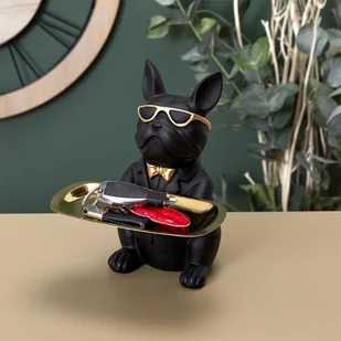 Intesi Organizer Buldog czarny ze złotą tacą - Kosmetyczki, organizery i kuferki - miniaturka - grafika 3