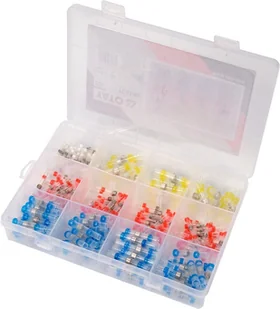 YATO ZESTAW 220 SZTUK PRZEZROCZYSTYCH WODOODPORNYCH KOSZULEK TERMOKURCZLIWYCH Z CYNĄ 0,25-6MM2 - Akcesoria do lutowania - miniaturka - grafika 2