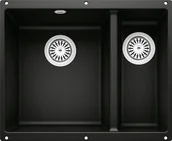 Zlewozmywaki - Blanco Zlewozmywak ROTAN 340/160-U Silgranit czarny 526096 - miniaturka - grafika 1