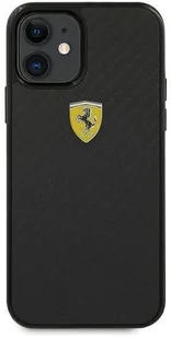 Ferrari FERCAHCP12SBK iPhone 12 mini 5,4" czarny/black hardcase On Track Real Carbon hurtel-65639-0 - Etui i futerały do telefonów - miniaturka - grafika 3