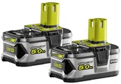 Akumulatory do elektronarzędzi - Ryobi Zestaw akumulatorów LI 18V 5Ah 2 szt. - miniaturka - grafika 1