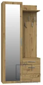 Meble do przedpokoju - GARDEROBA DUO SZAFA LUSTRO WIESZAK DĄB ARTISAN - miniaturka - grafika 1