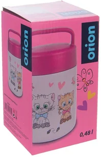 Orion Pojemnik termiczny Koty, 0,48 l, różowy - Pojemniki kuchenne - miniaturka - grafika 6