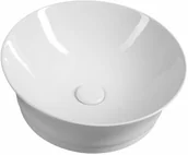 Umywalki - Sapho IDEA umywalka ceramiczna nablatowa średnica 42 cm bez przelewu WH103 - miniaturka - grafika 1