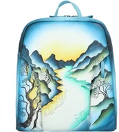 Plecaki - Greenland Nature Greenland Nature Art+Craft City Plecak skórzana 37 cm handbemalt 8325 - miniaturka - grafika 1
