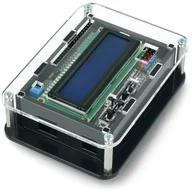 Podzespoły elektroniczne - Arduino Obudowa do Uno z LCD Keypad Shield v1.1 - czarno-przezroczysta GRL-19020 - miniaturka - grafika 1