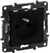 Gniazdka elektryczne - Legrand Gniazdo pojedyncze Niloe Step czarne 863530 - miniaturka - grafika 1