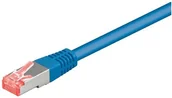 Kable miedziane - Goobay Kabel sieciowy CAT 6 Patch Cable, S/FTP (PIMF), czarna, różnych długościach, niebieski 30 m 4040849682759 - miniaturka - grafika 1