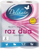 Ręczniki papierowe - Delikato Delko ręcznik kuchenny 50 listków 2szt - miniaturka - grafika 1