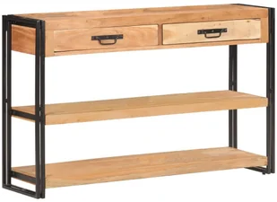 vidaXL Szafka, 120x30x75 cm, lite drewno akacjowe 321803 - Szafki do salonu - miniaturka - grafika 19