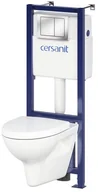 Stelaże i zestawy podtynkowe do WC - Cersanit Zestaw podtynkowy WC Vario z miską bezkołnierzową i deską wolnoopadającą z duroplastu SZWZ1003721655 - miniaturka - grafika 1
