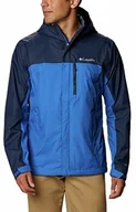 Kurtki i kamizelki sportowe męskie - Columbia Columbia Męska kurtka przeciwdeszczowa Pouring Adventure II niebieski Bright Indigo, Collegiate Navy S 1760061 - miniaturka - grafika 1