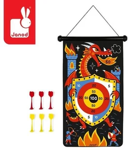 Janod Magnetyczna gra w rzutki Smoki, solution-bc-7032-0 - Układanki dla dzieci - miniaturka - grafika 7