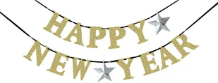 AMSCAN Baner Happy New Year - 180 cm - 1 szt. - Sylwester - miniaturka - grafika 2